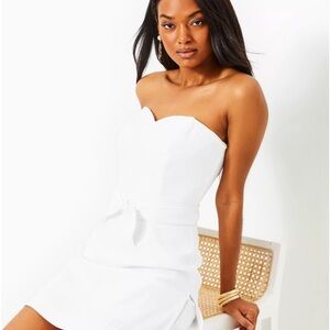 Lily Pulitzer Kulonda White Romper Strapless Dress